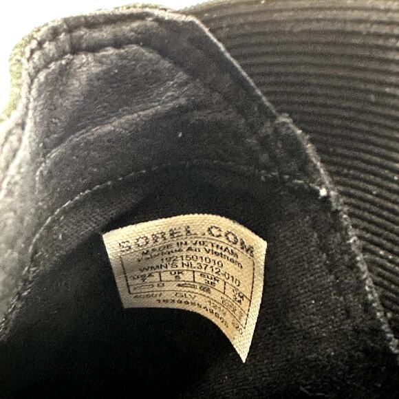 Sorel Cate Boots Chelsea Ankle Waterproof Leather Block Heel Slip On Black 7 - Picture 6 of 7